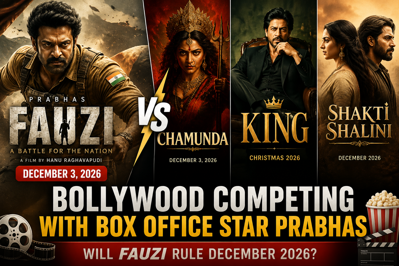 Bollywood Competing with Box Office Star Prabhas? Fauzi’s December 2026 Release Could Shake Up the Holiday Season